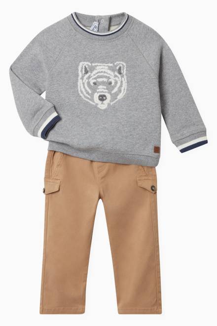 hover state of Bear Detail Sweatshirt  in Cotton    