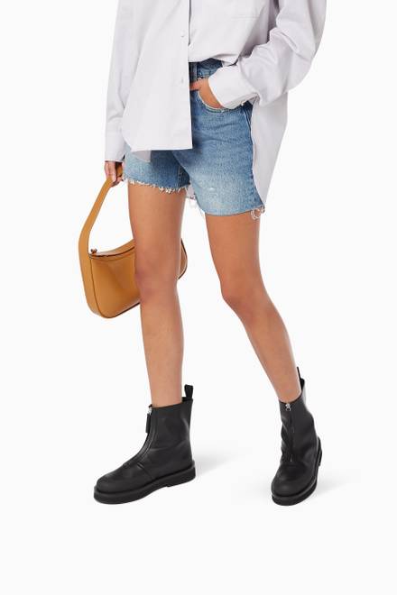 hover state of Malmok Ankle Boots in Leather   