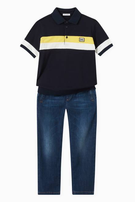 hover state of Back to School Polo Shirt in Cotton Piqué  
