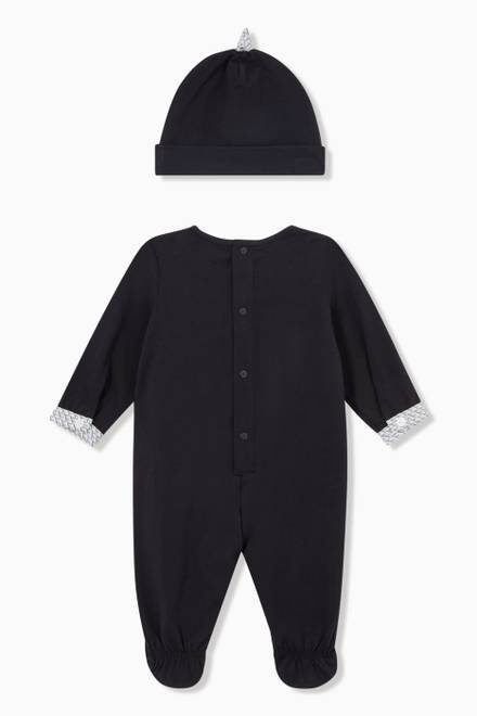 hover state of EA Essential Capsule Jumpsuit & Hat Set in Cotton  