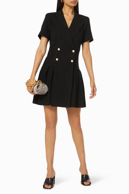 hover state of Coat Mini Dress in Tweed   