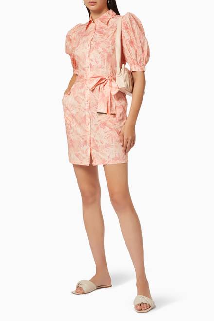 hover state of Aviary Shirt Dress in Cotton Poplin