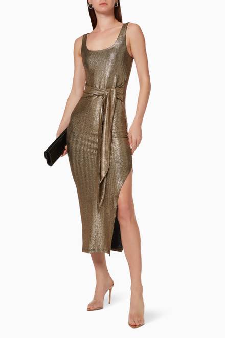 hover state of Maddison Metallic Dress  