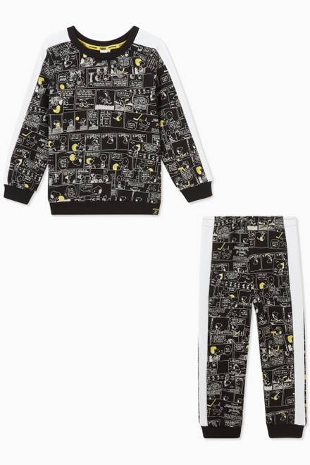 hover state of x PEANUTS T7 Tracksuit Set in French Terry     