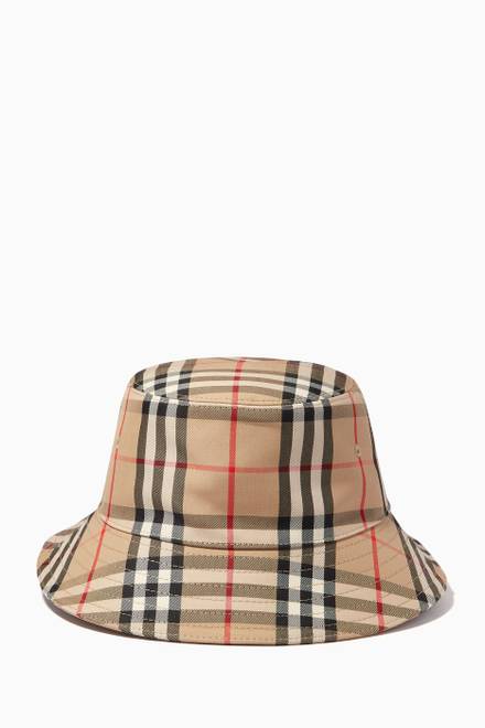 hover state of Vintage Check Bucket Hat in Technical Cotton 