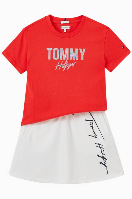 hover state of Tommy Script T-shirt in Organic Jersey   
