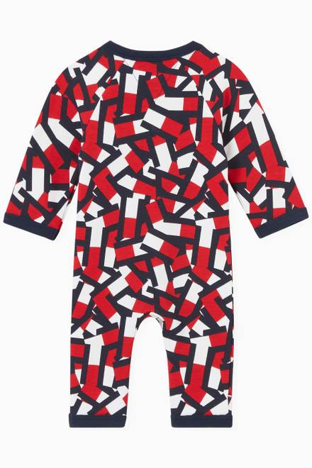 hover state of TH Flag Coverall in Organic Cotton Terry   