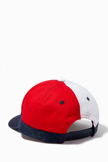hover state of Logo Tape Baseball Cap in Organic Cotton Twill    