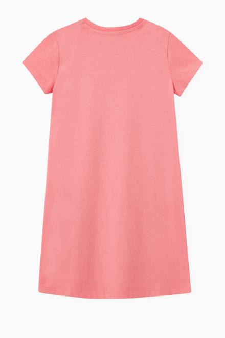 hover state of Ombré Big Pony T-shirt Dress in Cotton Jersey    