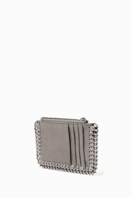 hover state of Falabella Card Holder in Shaggy Deer     