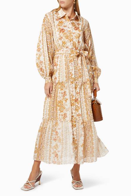 hover state of Desert Daze Maxi Dress in Linen-blend      