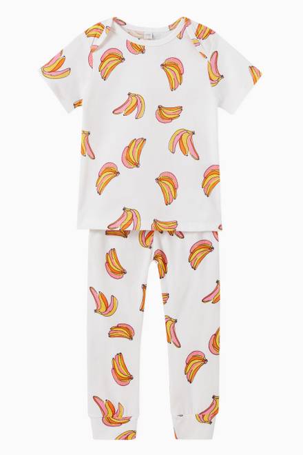 hover state of Banana Print T-Shirt in Cotton  