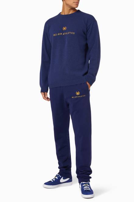 hover state of Academy Crest Sweater in Cotton 