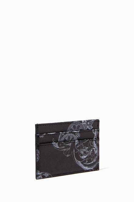 hover state of Cardholder in Logo Baroque Printed Leather  