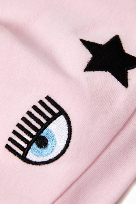 hover state of Eyestar Beanie with Rhinestones in Cotton