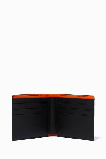 hover state of Small Bifold Wallet in Color Splash Logo Leather   