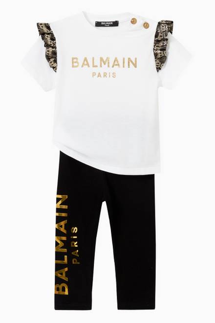 hover state of Balmain Leggings in Stretch Jersey  