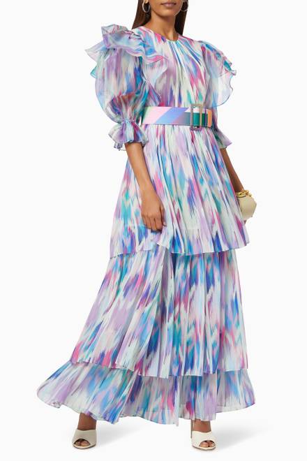 hover state of Ikat Ikke Maxi Dress in Chiffon