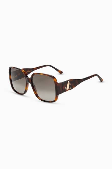 hover state of Tara Sunglasses with Copper Gold JC Emblem 