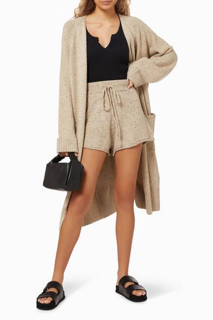 hover state of Noelle Drawstring Shorts in Wool