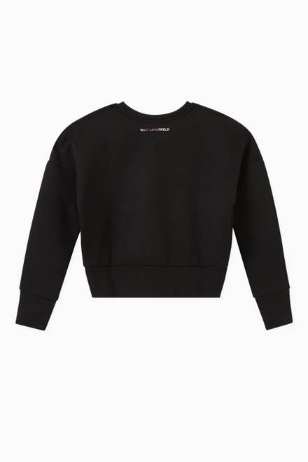 hover state of Karl Outline Sweatshirt in Fleece
