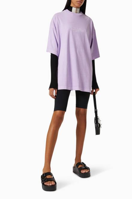 hover state of Classic Oversized T-shirt in Cotton Jersey                         