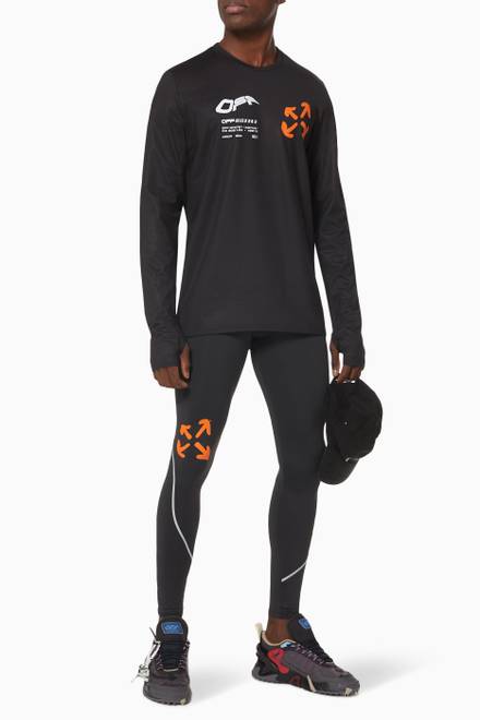 hover state of Active Compression Tights in Technical Jersey  