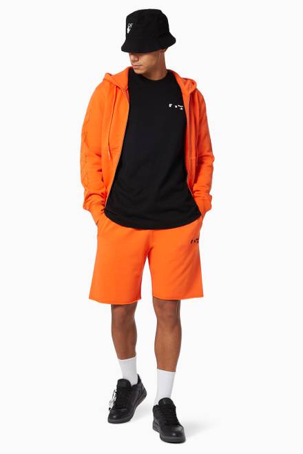 hover state of Diagonal Sweatshorts in Cotton Jersey  