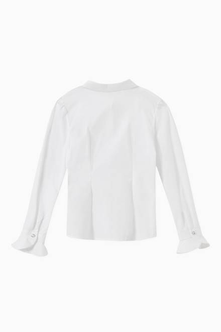 hover state of Ruffled Collar Shirt in Cotton  