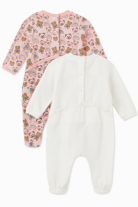 hover state of Teddy Bear Romper Set of 2, in Cotton  
