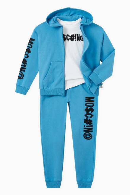 hover state of Symbol Logo Print Tracksuit Set in Cotton 