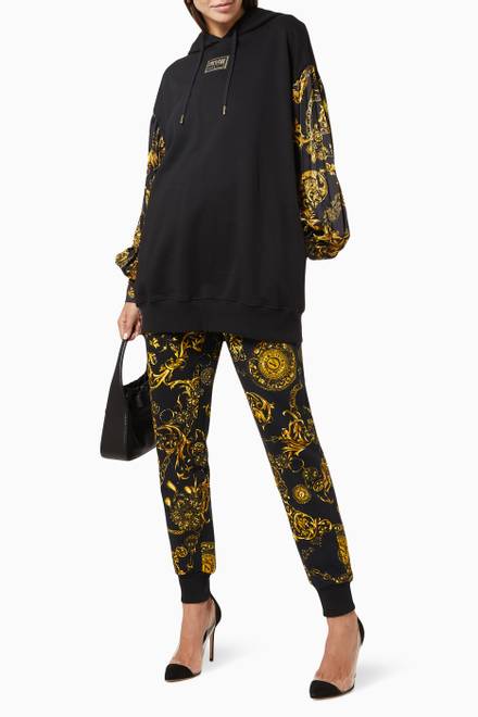 hover state of Baroque Print Pants in Cotton   