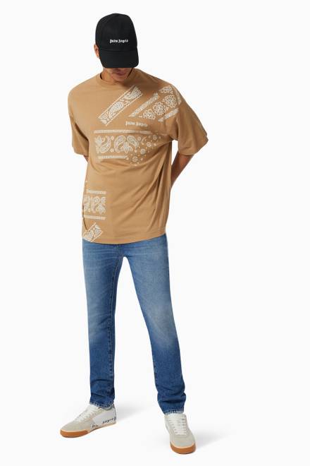 hover state of Bandana Oversized T-shirt in Cotton Jersey  