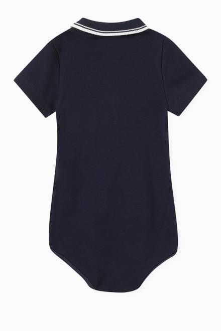hover state of Polo Shirt Bodysuit in Cotton  