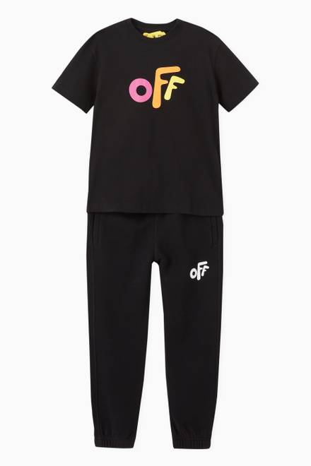 hover state of Rounded Logo Sweatpants in Cotton Jersey   