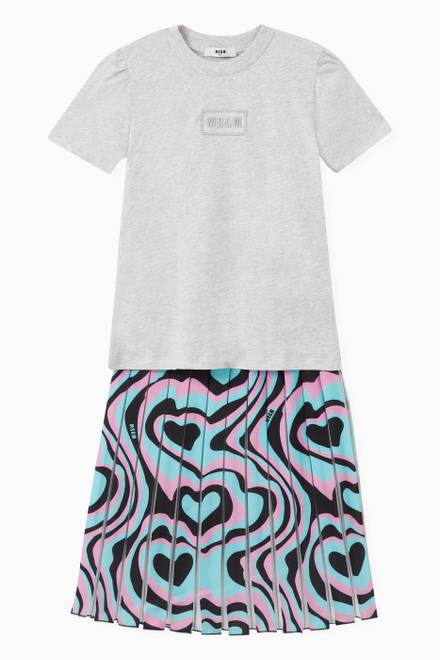 hover state of Logo Print T-shirt in Cotton  