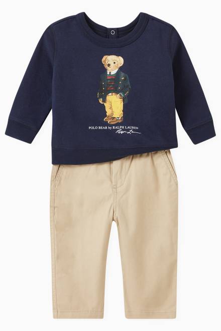 hover state of Polo Bear Sweatshirt in Brushed Fleece    
