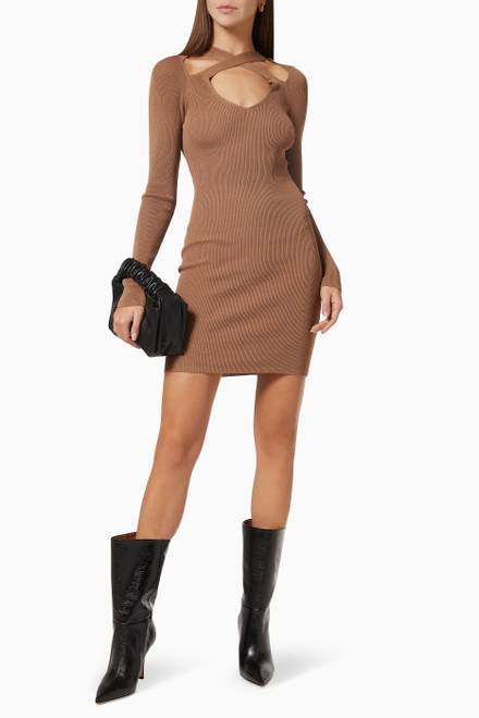 hover state of The Bitter Sweet Knit Mini Dress    