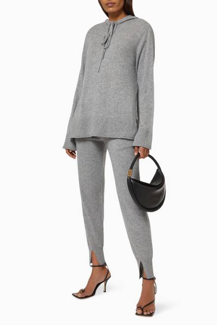hover state of Slit Joggers in Cashmere  