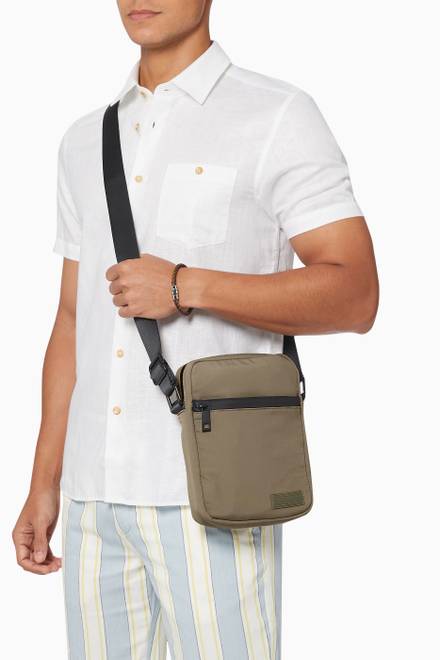 hover state of Bodied Crossbody Bag in Paper Touch Nylon