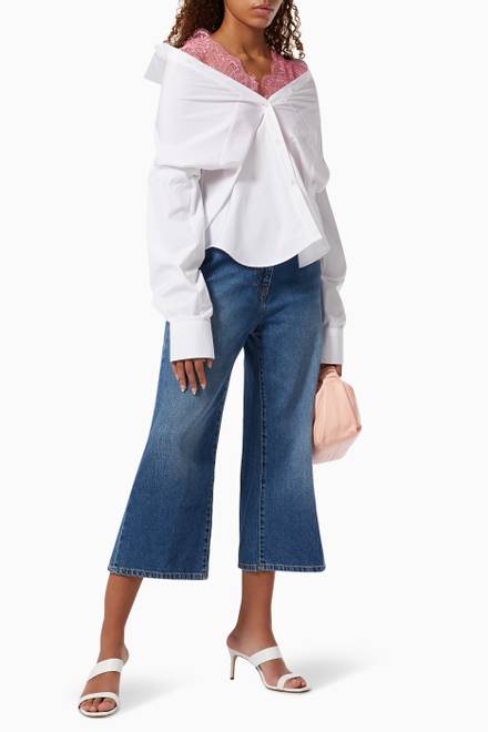 hover state of Oversized Shirt in Cotton Poplin  
