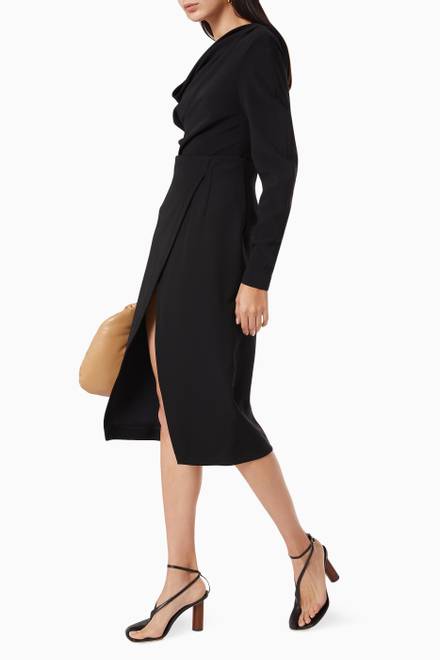 hover state of Wrap Midi Skirt  