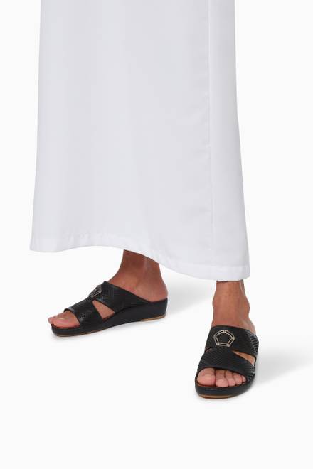 hover state of Peninsula Perforato Sandals in Softcalf     