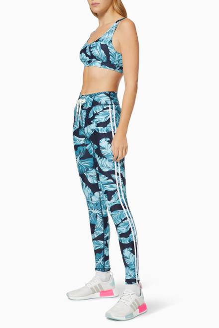 hover state of Palm Print Yoga Pants in Stretch Cotton 