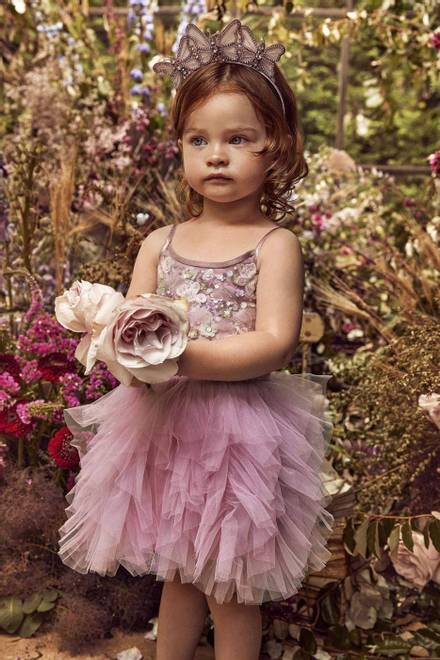 hover state of Bébé Posy Tutu Dress in Tulle      