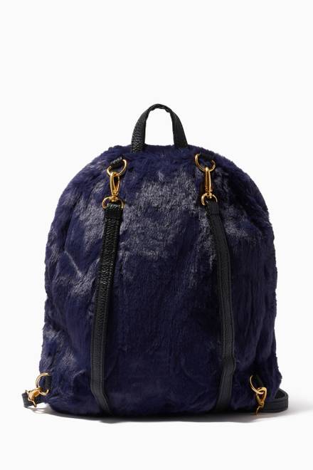 hover state of Stevie Large Backpack in Faux Fur 