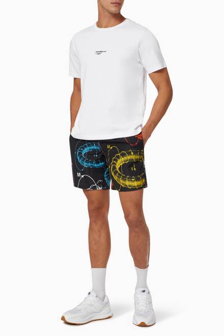 hover state of Antigravity Printed Woven Swim Shorts 
