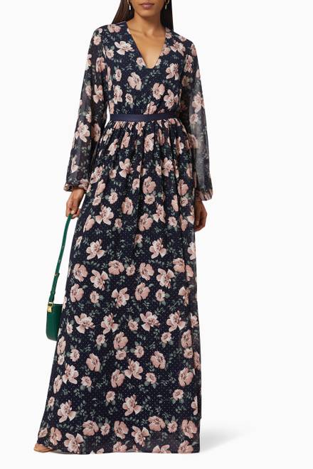 hover state of Charlotte Floral Dress