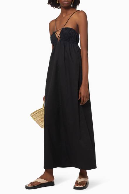 hover state of Rosanna Strappy Maxi Dress