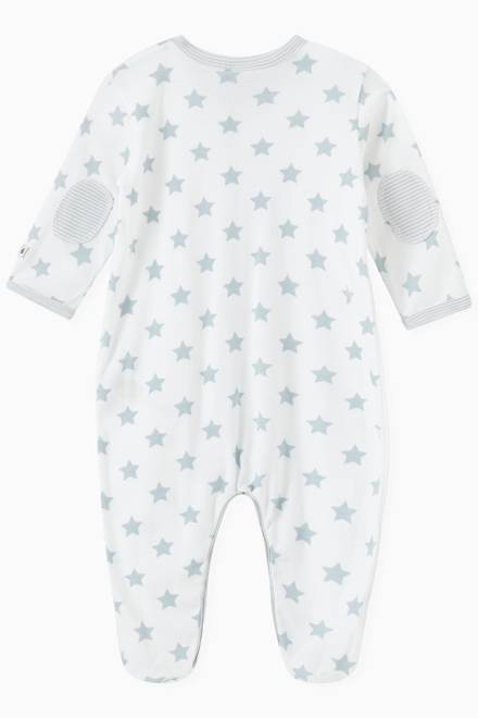hover state of Sleepsuit in Starry Cotton Rib Knit 